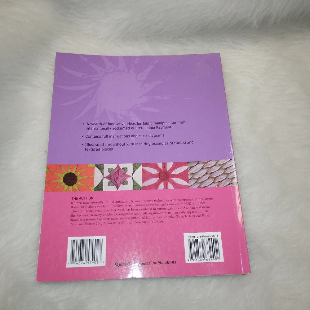 BOOK Creative Tucks And Textures: For Quilts And Embroidery by Jennie Ra…